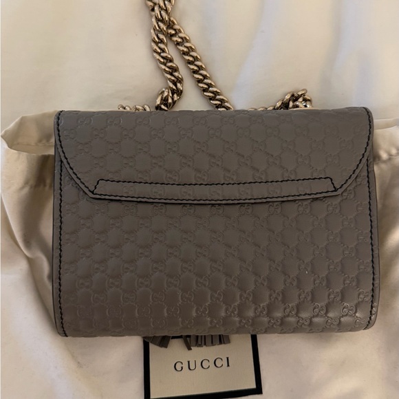 Gucci Gray Crossbody Bag with Gold Accents - Picture 3 of 5